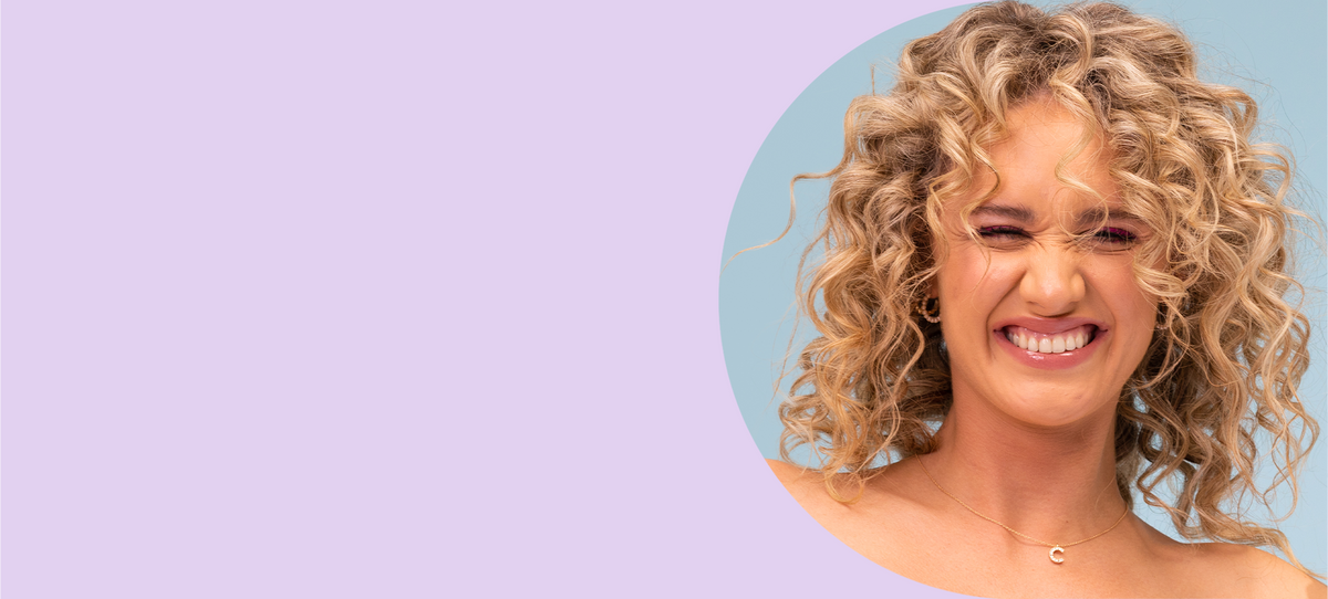 Woman that uses Curly Co products
